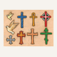 MakerAid® Cross & Dove Easy Trace Reusable Pattern