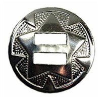 Star Conchos 1-1/4" (3.2cm) Nickel Plated 100Pk