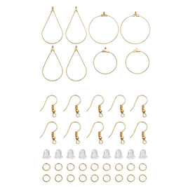 DIY Earring Making Kit - Golden