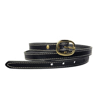 3/4" (19mm) Full Grain Stitched Belt Handmade in Canada by Zelikovitz