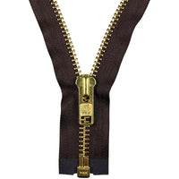 YKK #10 Brass Open Chap Zipper