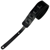Adjustable Guitar Strap II Oiled Buffalo Leather - Black
