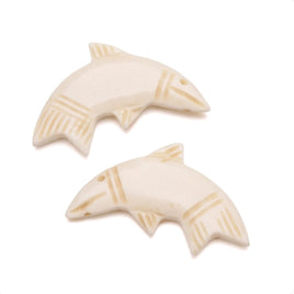 Bone Fish Pendant 1.45"