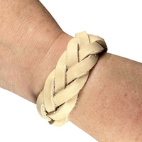 5-Strand Mystery Braid Bracelet Kit - Natural Vegtan 10 Pack