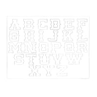 MakerAid® 1-1/4" Old Western Alphabet Easy Trace Reusable Pattern