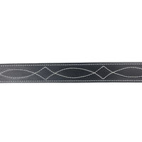 1.5" (38mm) Black Western Style Gunslinger Leather Belt Handmade in Canada by Zelikovitz