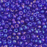 6/0 Navy Blue Iris Glass Seed Beads 40 Grams