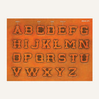 MakerAid® 1" Old Western Alphabet Easy Trace Reusable Pattern