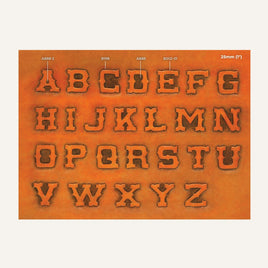 MakerAid® 1" Old Western Alphabet Easy Trace Reusable Pattern