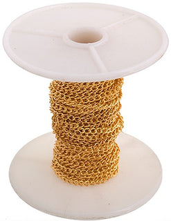 Curb Chain 3x2mm Brass 5m Spool