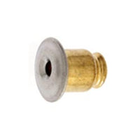 Earring Back Gold - Clutch Bullet 6x5mm - 100 Pack