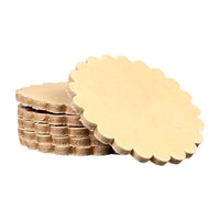 Genuine Vegetable Tanned Leather Conchos 6Pk - 3 Sizes