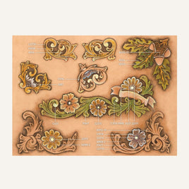 MakerAid® Floral Corners & Borders #1 Easy Trace Reusable Pattern