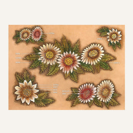 MakerAid® Floral Corners #2 Easy Trace Reusable Pattern