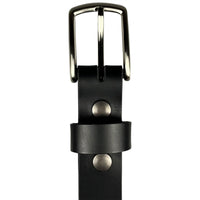 The Montreal Dress Belt - 100% Solid Leather Belt - Black