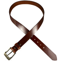 1.5"(38mm) Cognac Full Grain Leather Belt Handmade in Canada by Zelikovitz