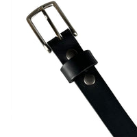 The Montreal Dress Belt - 100% Solid Leather Belt - Black