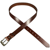 1.25"(32mm) Cognac Full Grain Leather Belt Handmade in Canada by Zelikovitz