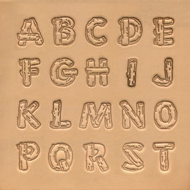 8138-00 Wood Alphabet Stamp 27 Pcs Set, 19mm (3/4")