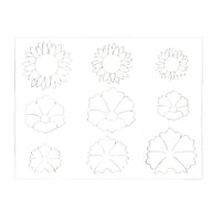 MakerAid® Flowers #1 Easy Trace Reusable Pattern