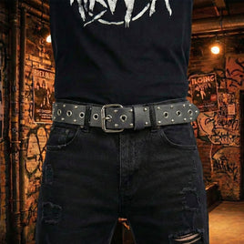 The Victoria Belt - 1.5" (38mm)Black Solid Buffalo Leather Belt Handmade in Canada by Zelikovitz