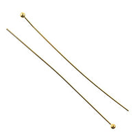 Ball Head Pins 2in 22ga(0.025) Gold 60pcs