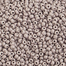 10/0 Op. Grey Czech Glass Seed Beads 40 grams