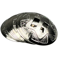 Star Conchos 1.25" (3.2cm) Nickel Plated 10Pk