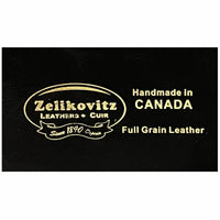 1.5" (38mm) Black Western Style Gunslinger Leather Belt Handmade in Canada by Zelikovitz