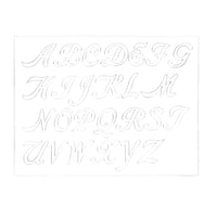 MakerAid® 1-1/4" Cursive Alphabet Easy Trace Reusable Pattern