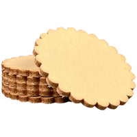 Genuine Vegetable Tanned Leather Conchos 6Pk - 3 Sizes