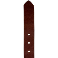 1.25"(32mm) Men's Cognac Full Grain Leather Belt Handmade in Canada by Zelikovitz