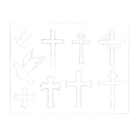 MakerAid® Cross & Dove Easy Trace Reusable Pattern