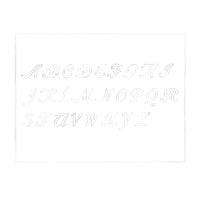 MakerAid® 3/4" Cursive Alphabet Easy Trace Reusable Pattern