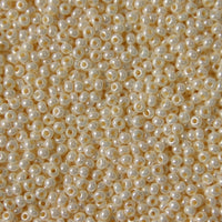 10/0 Eggshell Pearl Czech Glass Seed Beads 40 Grams
