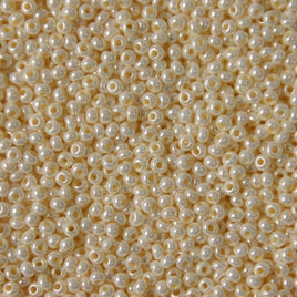 10/0 Eggshell Pearl Czech Glass Seed Beads 40 Grams