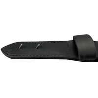 1.5"(38mm) Black Solid Buffalo Leather Mechanic's Belt Handmade in Canada by Zelikovitz