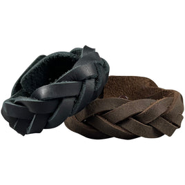 5-Strand Mystery Braid Bracelet Kit - Black and Brown 2 Pack