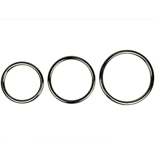 Solid Welded O Ring Nickel Plated - 3 Sizes