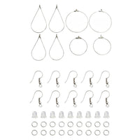 DIY Earring Making Kit - Silver