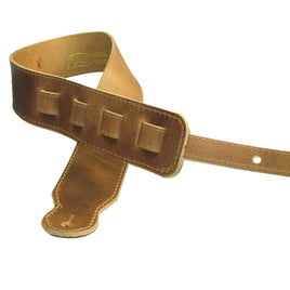 Adjustable Guitar Strap II Full Grain Buffalo Leather Stitched Acoustic or Electric - Distressed