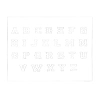 MakerAid® 3/4" Old Western Alphabet Easy Trace Reusable Pattern