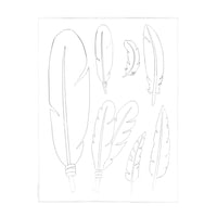 MakerAid® Feathers Easy Trace Reusable Pattern