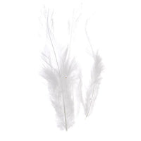 Dyed Saddle Hackles 3 Grams White