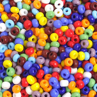 6/0 Multi Czech Glass Seed Beads 40 Grams