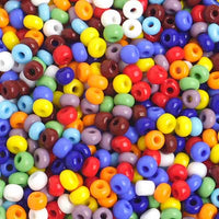 6/0 Multi Glass Seed Beads 40 Grams