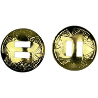 Star Conchos 1.25" (32mm) Brass Plated 10Pk