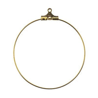 Earring Hoop Large (38mm) Gold 10 pcs