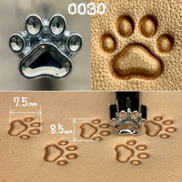 O030 Paw Print Leather Stamp OKA Japan