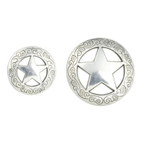 Texas Star Screw Back Conchos, AS